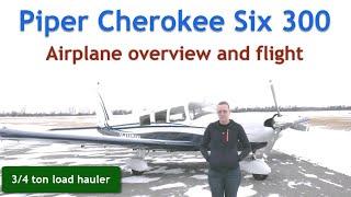 Piper Cherokee 6 Overview Flight | Amazing load hauler | Easy to fly high performance airplane