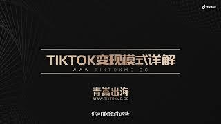 TikTok变现模式详解，如何通过tiktok开启网赚之路，线上赚钱，被动收入，网上带货