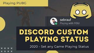 How to Set Custom Playing Status on Discord (2021) - Have FUN