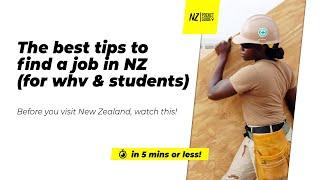 ️ The best tips to find a job in NZ (for working holidays & students) - NZPocketGuide.com