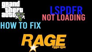 HOW TO FIX ALL  RAGE PLUGIN HOOK ERRORS /LSPDFR LOADING  FIX (2024)