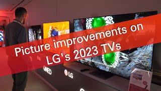 Picture improvements overview on LG 2023 TVs (alpha 9 gen 6)