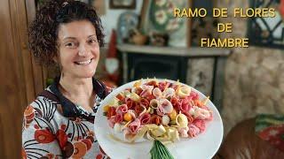 RAMO DE FLORES de fiambre   || {NUSKA}