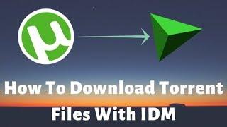 How To Download Torrent Files With IDM 2019 - Without Speed & Size Limit