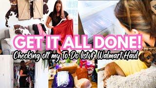 Super Productive day! GET IT ALL DONE + Walmart Haul / April at home