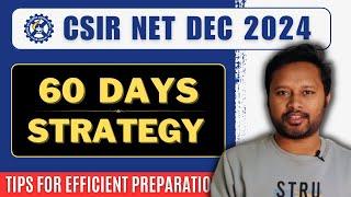 60 Days Strategy for CSIR NET Dec 2024 Exam | Preparation Strategy | All 'Bout Chemistry