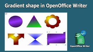 How to add Gradient color to shape in OpenOffice Writer