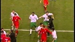 Wales 2 - 2  Northern Ireland (08/09/2004) - Hughes and Savage see red.