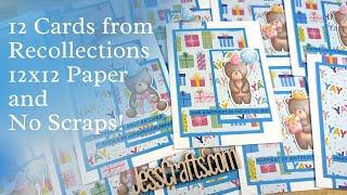Use those 12x12 Paper Pads without Making Scraps