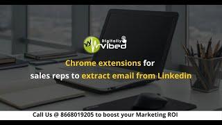 Chrome Extensions For Sales Reps To Extract Email From Linkedin