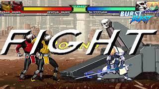 NICK54222 MUGEN: Cyrax and Sektor VS Robo-Ky and Blitztank