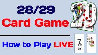 How to Play 28/29 Card Game | Tash kaise khele | Learn Card Game #CyberResearchCenter