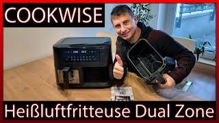 Die BESTE Heißluftfritteuse 2024: Dual Zone - 9L XXL Airfryer cookwise | Unboxing + Test + Review