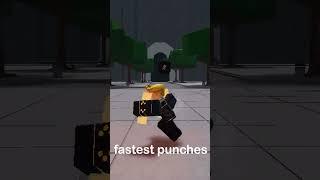 THE FASTEST PUNCHES In The Strongest Battlegrounds #roblox #shorts