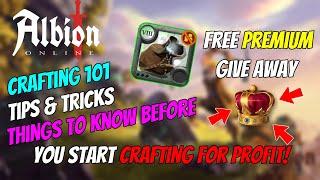 CRAFTING for PROFIT tips for BEGINNERS | Albion Online