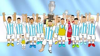 MESSI WINS COPA AMERICA 2024 (Argentina vs Colombia Ankle Final Goals Highlights)