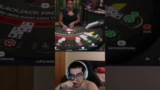 I HAVE NEVER SEEN THIS BEFORE!!! #casinostream #livecasino #crypto #casino #blackjack  #bigwin #slot