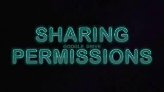 Google Drive: Sharing Permissions