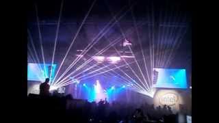 Dreamhack Summer 2012: Ezitsuj & Holger -- Hardstyle Lasershow (1080p)