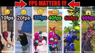 10fps Vs 20fps Vs 30fps Vs 40fps Vs 60fps Vs 90fpsPubg Test |FPS MATTERS? PUBG/BGMI FPS COMPARISON