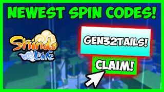 [200 SPINS] *NEWEST* Spin Codes For FREE Shindo Life Spins And Rell Coins!