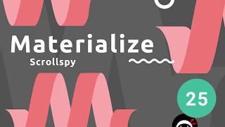 Materialize Tutorial #25 - Scrollspy