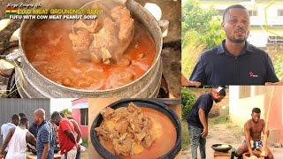 Let's Prepare The Best But Simple  Cow Meat Groundnut or Peanut Butter Soup / Kay Nkatenkwan Papabi