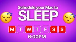 Schedule Sleep on macOS Sonoma