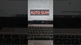 Ms- excel autosum formula #autosum #excel #windowstricks #computer #excel #tricks