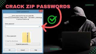 How hackers crack ZIP files password? - TOO EASY! (Educational Purposes ONLY!)