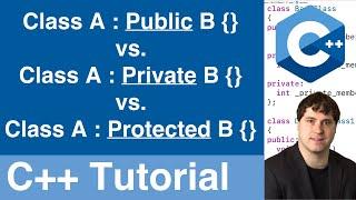 Base Class Access Specifiers | C++ Tutorial