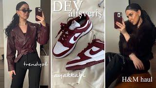 DEV DENEMELİ ALIŞVERİŞ VLOG I h&m haul, trendyol ve nike