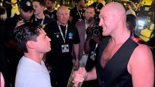 “I CHEATED SO F*****G WHAT” Tyson Fury & Ryan Garcia MEET FOR FIRST TIME | USYK