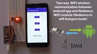Creating an Android App to Control Nodemcu Wi-Fi Module | (Nodemcu is hotspot mode)