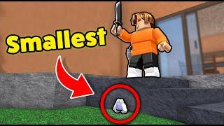 Cheating in MM2 with the SMALLEST avatar ever.. (Roblox)