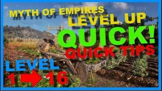 Myth of Empires HOW TO LEVEL UP QUICK!!!