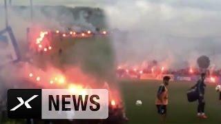 Bengalo-Show! 3.000 Fans bei S04-Training | Wahnsinn vor Derby Borussia Dortmund - FC Schalke 04