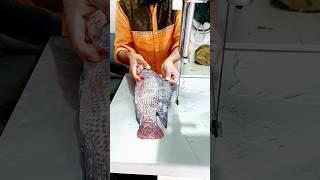 amazing wow Telapiya fish cutting skills River fish cutting #shorts #bigfish