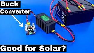 DIY Solar Battery Charger, with a DC to DC Buck Converter.