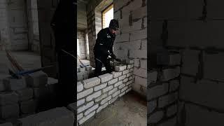 Кирпичная кладка...Brickwork... #стройка #brick #construction #самостройщик #строительство #diy