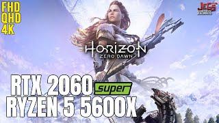 Horizon Zero Dawn on Ryzen 5 5600x + RTX 2060 Super 1080p, 1440p, 2160p benchmarks!