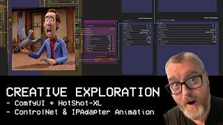 Creative Exploration - Ep 13 - HotShotXL using Input Footage with Depth ControlMaps into AnimateDiff