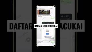 Testi Registrasi Imei Beacukai Yang Sudah Terdaftar Part 1