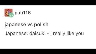 Japanese vs. Polish