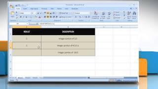 How to use the QUOTIENT function in Excel :Tutorial