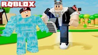 Güçlendim ve Herkesi Buza Dönüştürdüm! - Panda ile Roblox Lifting Simulator