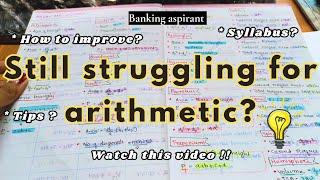 How to improve arithmetic?  Banking aspirant 