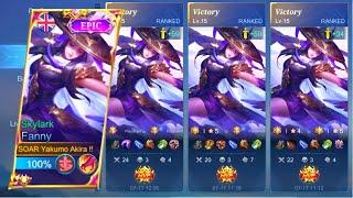 HOW TO PLAY HYPER CARRY FANNY IN RANK??  (BEST BUILD AND EMBLEM FANNY 2023)