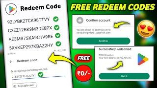 100% Free Redeem Code For Google Playstore At ₹0/- |How To Get Free Redeem Code | Free Redeem Code