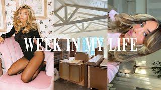 VLOG: CA Remodel Update, BTS Photoshoot(coolest project!!) Come to the Salon With Me (New Cut+Color)